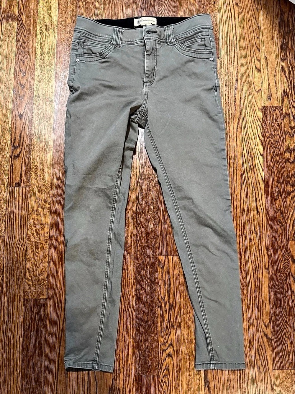 2 pairs of Democracy "Ab"solution Stretch Pants Gray / Gray Green Size 8